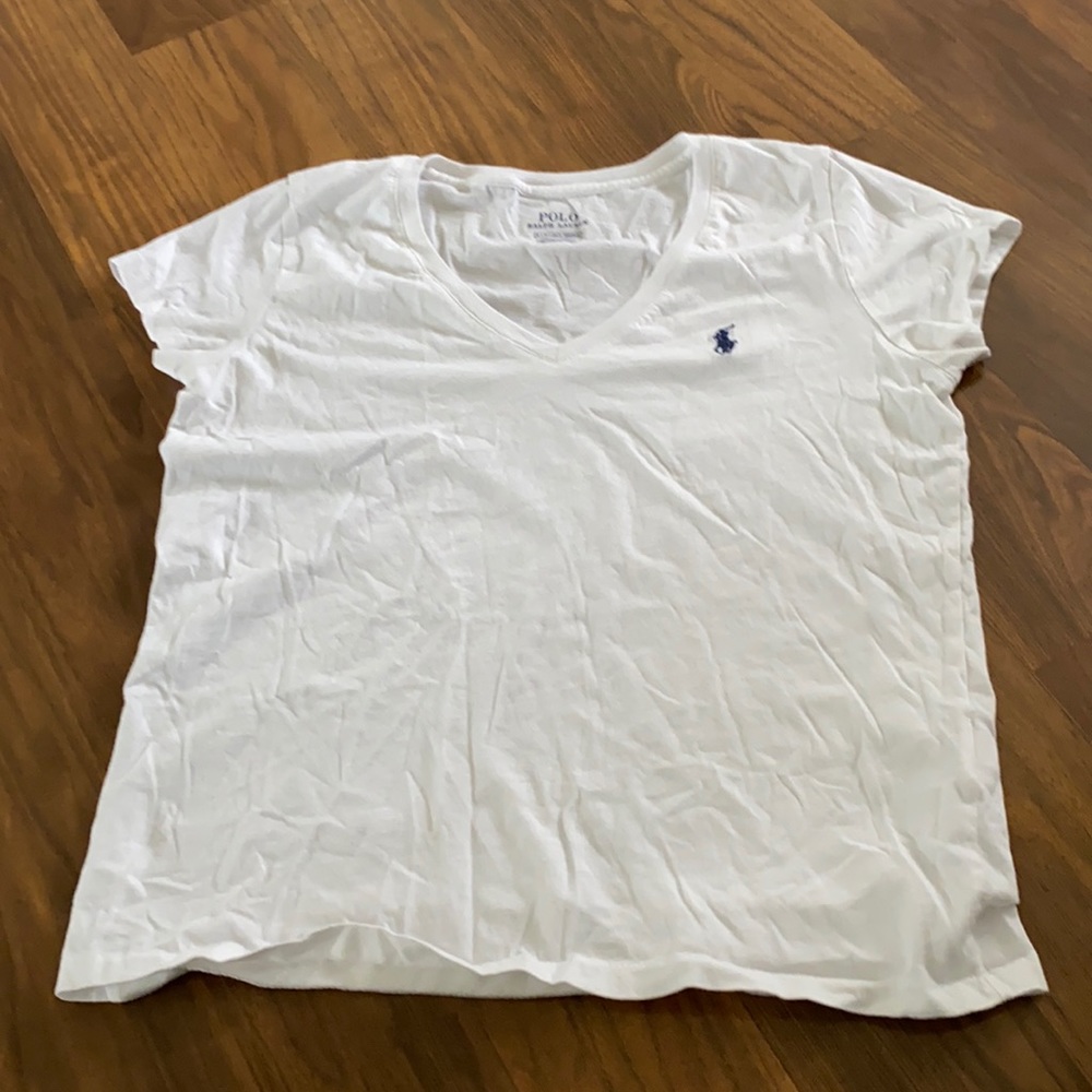 White polo tee